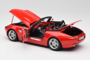 BMW Z8 E52 ロードスター ブライトレッド Bburago 1:18 12032 メタル - 画像 5/8