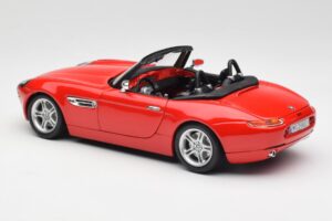 BMW Z8 E52 ロードスター ブライトレッド Bburago 1:18 12032 メタル - 画像 7/8