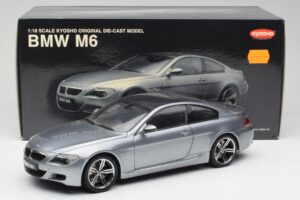 BMW M6 E63 シルバーグレー Kyosho 1:18 08703GR メタル - 画像 8/8