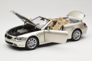 BMW 6 Series E64 カブリオレ Mineral Silver Metallic Kyosho 1:18 80430153437 メタル - 画像 2/9