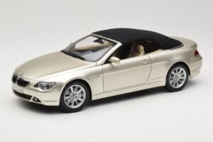 BMW 6 Series E64 カブリオレ Mineral Silver Metallic Kyosho 1:18 80430153437 メタル - 画像 3/9
