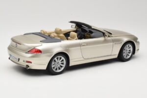 BMW 6 Series E64 カブリオレ Mineral Silver Metallic Kyosho 1:18 80430153437 メタル - 画像 4/9