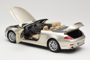BMW 6 Series E64 カブリオレ Mineral Silver Metallic Kyosho 1:18 80430153437 メタル - 画像 6/9