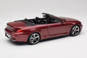 BMW M6 E64 カブリオレ レッド Kyosho 1:18 80430417423 メタル - 画像 3/8