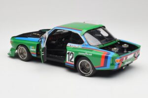 BMW 3.5 CSL E9 Gruppe 5 #12 H. Quester / G. Nilsson Zeltweg Winner 1976 Minichamps 1:18 180762012 メタル - 画像 5/8