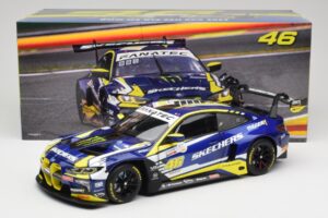 BMW M4 GT3 G82 #46 A. Farfus / V. Rossi Team WRT 24 Hours of Spa 2023 Minichamps 1:18 113232646 メタル - 画像 8/8