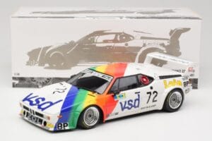BMW M1 #72 BMW France Zol Auto B. Rousselot / J. Servanin 24 Hours of Le Mans 1981 Minichamps 1:18 180812972 メタル - 画像 2/8