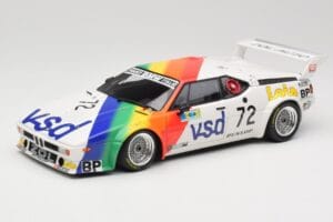 BMW M1 #72 BMW France Zol Auto B. Rousselot / J. Servanin 24 Hours of Le Mans 1981 Minichamps 1:18 180812972 メタル