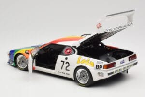 BMW M1 #72 BMW France Zol Auto B. Rousselot / J. Servanin 24 Hours of Le Mans 1981 Minichamps 1:18 180812972 メタル - 画像 5/8