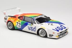 BMW M1 #72 BMW France Zol Auto B. Rousselot / J. Servanin 24 Hours of Le Mans 1981 Minichamps 1:18 180812972 メタル - 画像 6/8