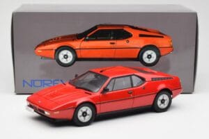 BMW M1 レッド Norev 1:18 183220 メタル - 画像 8/8