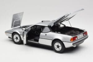 BMW M1 シルバー メタリック Norev 1:18 183226 メタル - 画像 5/8
