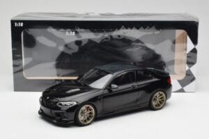 BMW M2 CS F87 ブラックメタリック ゴールドホイール Minichamps 1:18 155021021 メタル - 画像 6/6