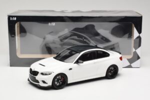 BMW M2 CS F87 ホワイト ブラックホイール Minichamps 1:18 155021025 メタル - 画像 6/6