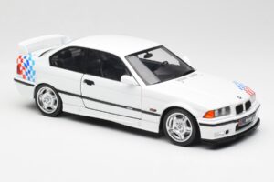 BMW M3 E36 Lightweight ホワイト Solido 1:18 S1803903 メタル - 画像 6/8