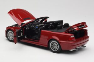 BMW M3 E46 カブリオレ レッド Kyosho 1:18 08505R メタル - 画像 5/8