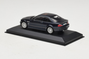 BMW M3 E46 ダークブルー Minichamps 1:43 80420009763-R1 メタル - 画像 3/4