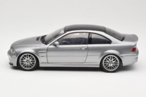 BMW M3 E46 CSL シルバー Kyosho 1:18 08506S メタル - 画像 4/8
