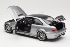 BMW M3 E46 CSL シルバー Kyosho 1:18 08506S メタル - 画像 5/8