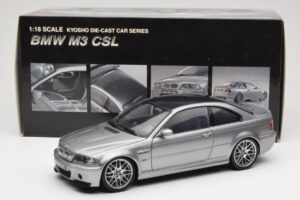 BMW M3 E46 CSL シルバー Kyosho 1:18 08506S メタル - 画像 8/8