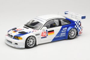 BMW M3 E46 GTR #42 J. Lehto / J. Muller ELMS 2001 Minichamps 1:18 100012192 メタル
