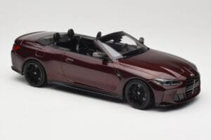 BMW M4 G83 カブリオレ レッドメタリック Minichamps 1:18 155021032 メタル - 画像 4/6