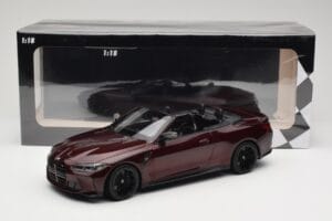 BMW M4 G83 カブリオレ レッドメタリック Minichamps 1:18 155021032 メタル - 画像 6/6