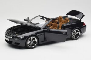 BMW M6 E64 カブリオレ Sapphire Black Kyosho 1:18 80430417424 メタル - 画像 2/9
