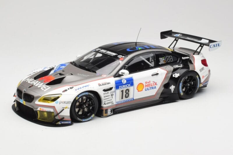 BMW M6 GT3 F13 #18 Schubert Motorsport A. Farfus / J. Krohn 24h Nurburgring 2016 Minichamps 1:18 155162618 メタル
