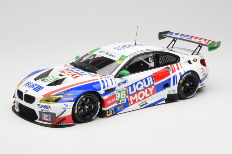 BMW M6 GT3 F13 #96 Turner Motorsport B. Auberlen / R. Foley Class Winner Petit Le Mans 2019 Minichamps 1:18 153192696 メタル