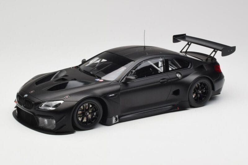 BMW M6 GT3 F13 Plain Body Version Matte Black Minichamps 1:18 155162610 メタル