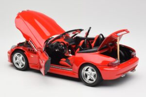 BMW Z3 E36/7 ロードスター レッド Bburago 1:18 3349 メタル - 画像 5/8