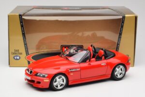 BMW Z3 E36/7 ロードスター レッド Bburago 1:18 3349 メタル - 画像 8/8
