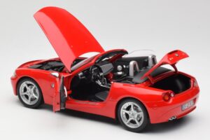 BMW Z4 E85 ロードスター レッド Bburago 1:18 34046 メタル - 画像 5/8