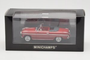 Borgward Isabella カブリオレ レッド Minichamps 1:43 400096060 メタル - 画像 4/4