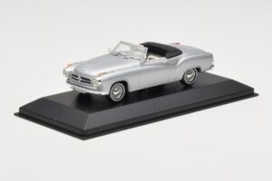 Borgward Isabella カブリオレ シルバー Minichamps 1:43 400096030 メタル - 画像 2/4