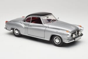 Borgward Isabella クーペ グレー & ブラック Revell 1:18 8989 メタル - 画像 6/8