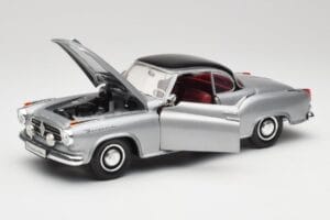 Borgward Isabella クーペ グレー & ブラック Revell 1:18 8989 メタル - 画像 8/8