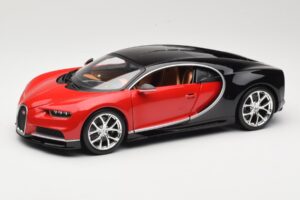Bugatti Chiron ブラック & レッド Bburago 1:18 18-11040 メタル
