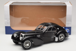 Bugatti Type 57 SC Atlantic ブラック Solido 1:18 S1802101 メタル - 画像 6/6