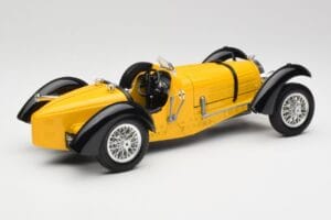 Bugatti Type 59 イエロー Bburago 1:18 3005 メタル - 画像 3/8