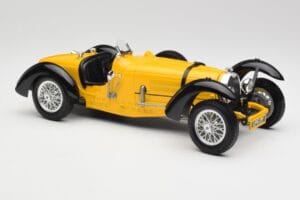 Bugatti Type 59 イエロー Bburago 1:18 3005 メタル - 画像 6/8