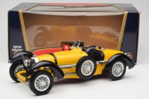 Bugatti Type 59 イエロー Bburago 1:18 3005 メタル - 画像 8/8