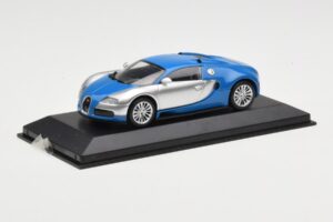 Bugatti Veyron Centenaire ブルーメタリック シルバー Minichamps 1:43 400110850 メタル - 画像 2/4