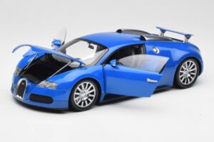 Bugatti Veyron ライトブルー ダークブルー Minichamps 1:18 100110821 メタル - 画像 2/8