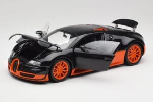 Bugatti Veyron Super Sport World Record Edition Carbon & Orange Minichamps 1:18 100110840 メタル - 画像 2/8