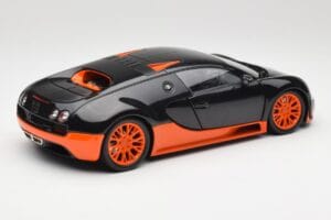 Bugatti Veyron Super Sport World Record Edition Carbon & Orange Minichamps 1:18 100110840 メタル - 画像 3/8
