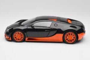 Bugatti Veyron Super Sport World Record Edition Carbon & Orange Minichamps 1:18 100110840 メタル - 画像 4/8