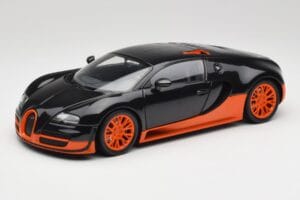 Bugatti Veyron Super Sport World Record Edition Carbon & Orange Minichamps 1:18 100110840 メタル