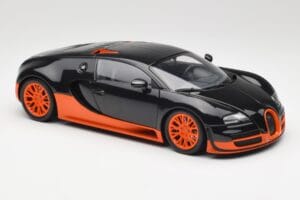 Bugatti Veyron Super Sport World Record Edition Carbon & Orange Minichamps 1:18 100110840 メタル - 画像 6/8